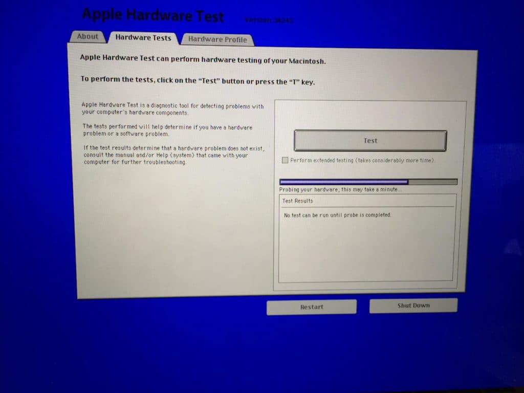 diagnostica mac, schermo nero, non si avvia, schermo blu